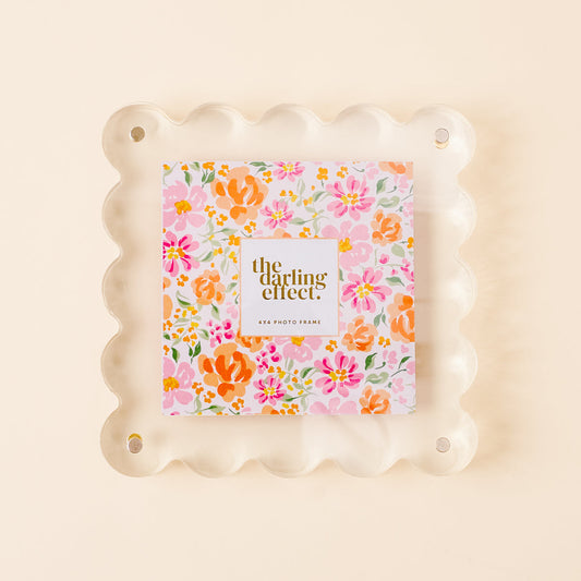 Scalloped Acrylic Frame - Square