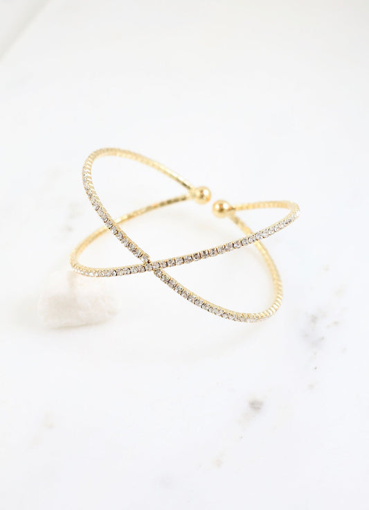 Hutson CZ Crisscross Bracelet