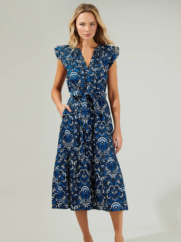 Dynamite Floral Midi