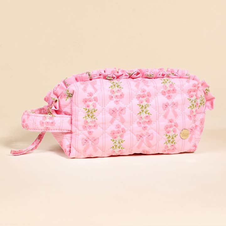 Essentials Quilted Cosmetic Pouch