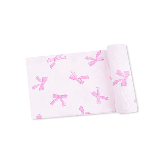 Pretty Bows Swaddle Blanket