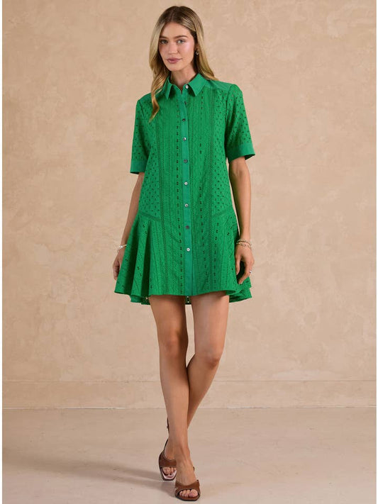 Eyelet Button Down Mini