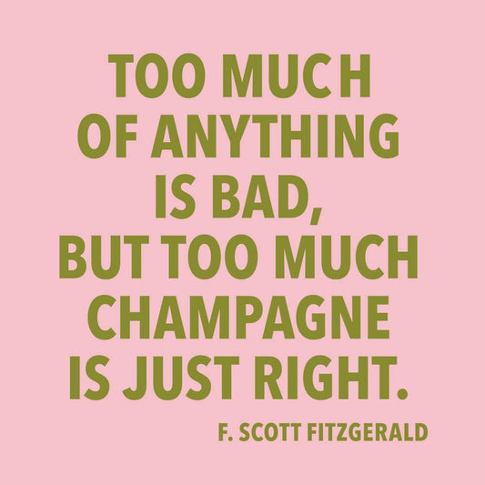 Too much champagne napkins