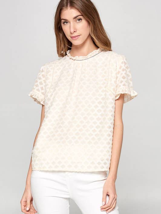 Textured Chiffon Top