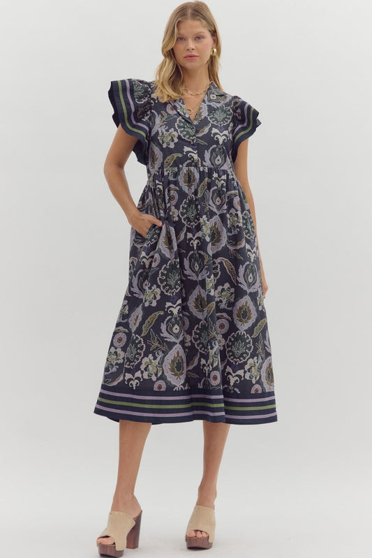 Multi Midi Dress