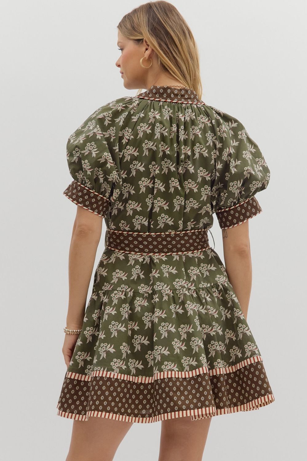 Floral button dress
