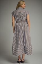Striped Cap Sleeve Dress