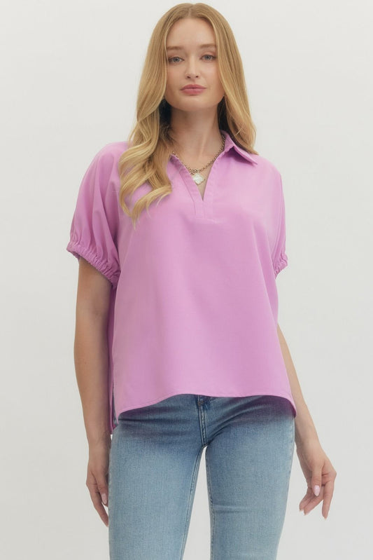 Solid Split Collar SS Top