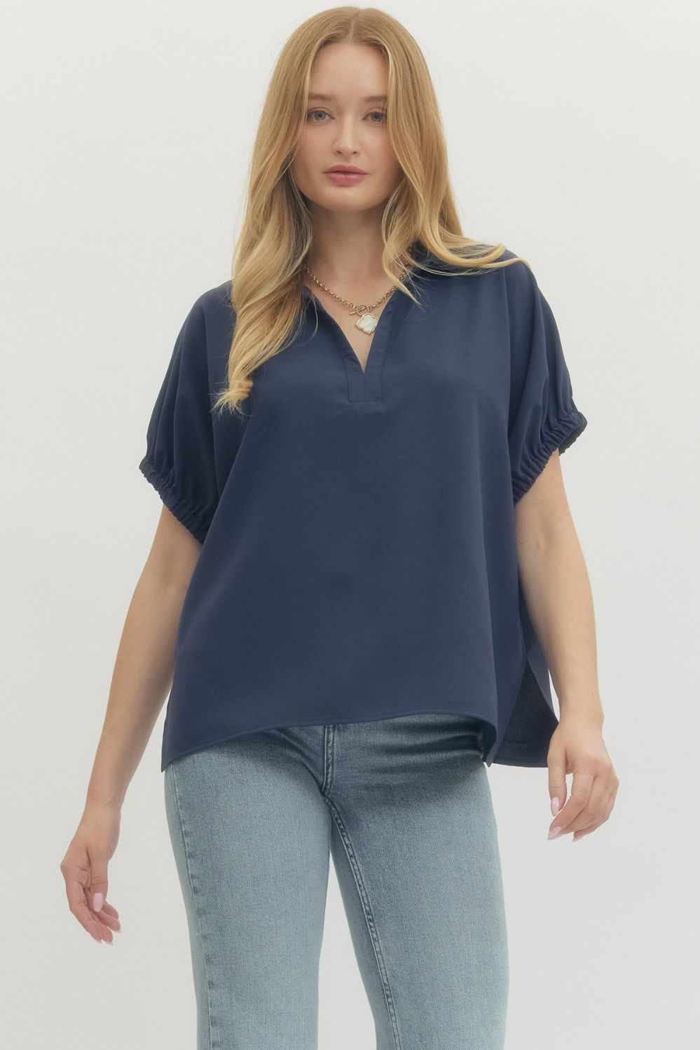 Solid Split Collar SS Top
