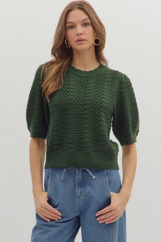 S/S Knit Pullover