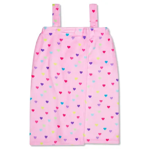 Heart Confetti Plush Spa Wrap