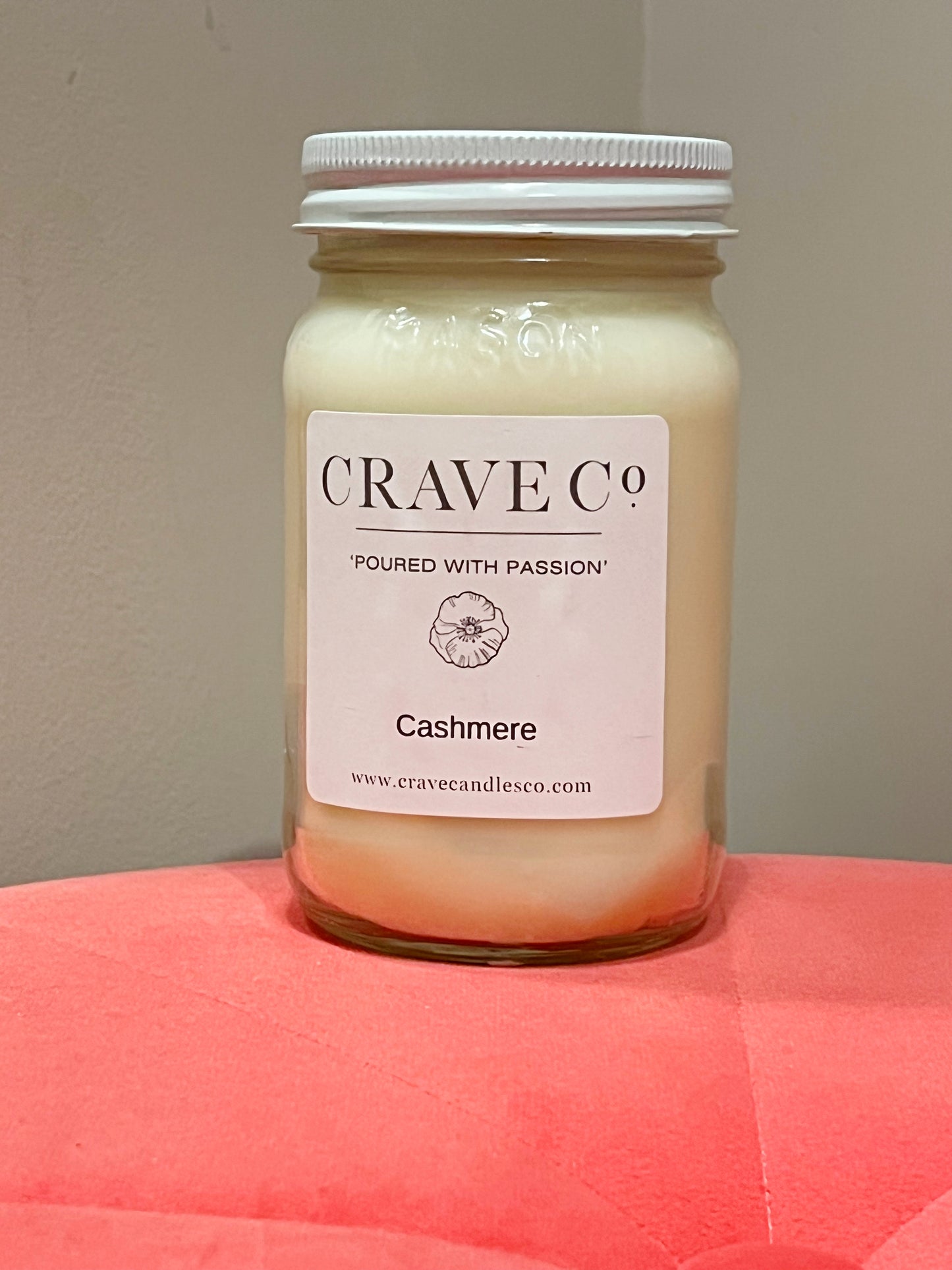 Crave 16oz mason jar candle