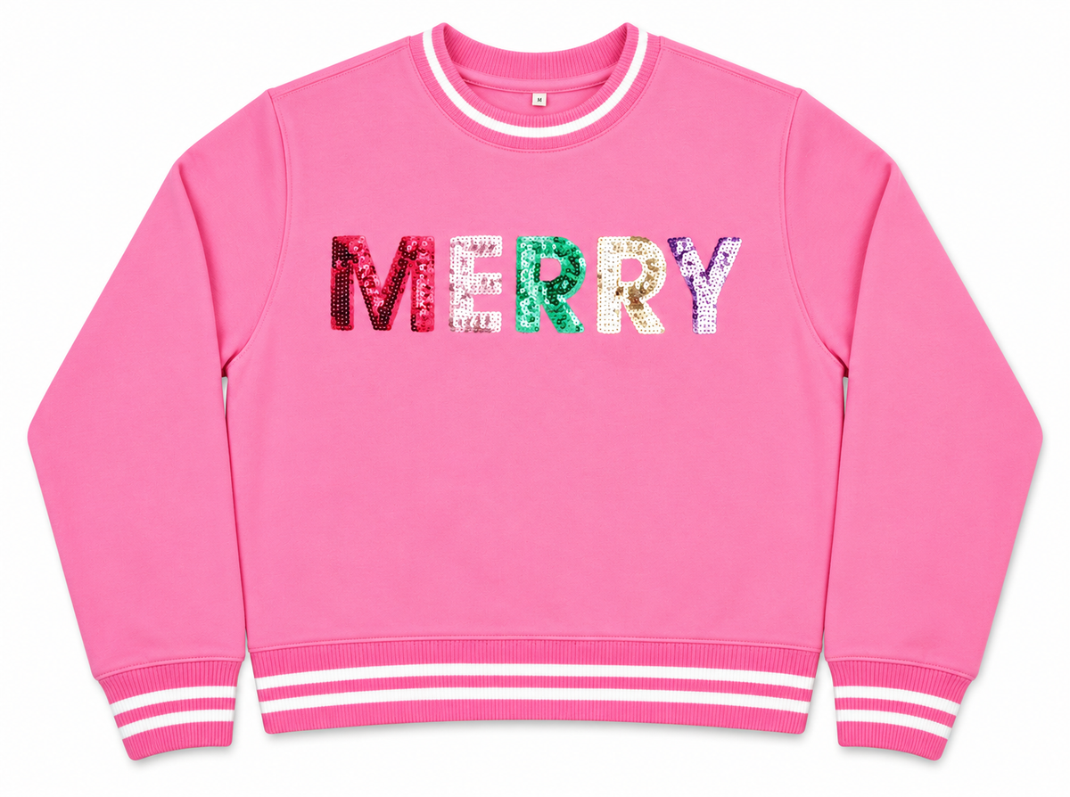 Merry Sequins Sweatshirt