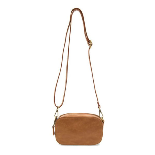 Hazelnut Layne Double Zip Camera Crossbody