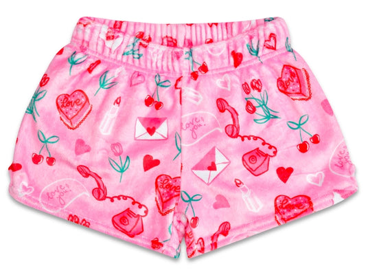 Love Doodles Plush Shorts