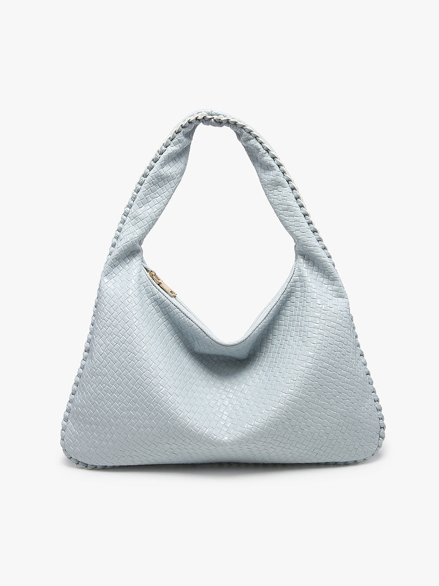 Kehlani Vegan Faux Woven Hobo