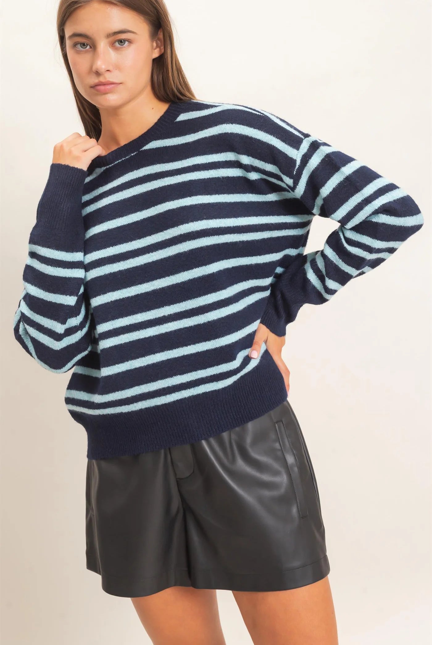 Navy & Light Blue Sweater