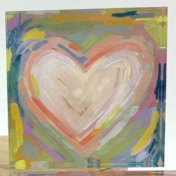 Acrylic Heart Block Sign