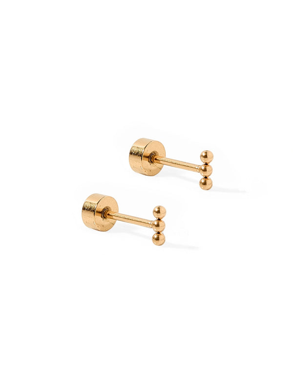Flatback Screwback Stud Earrings