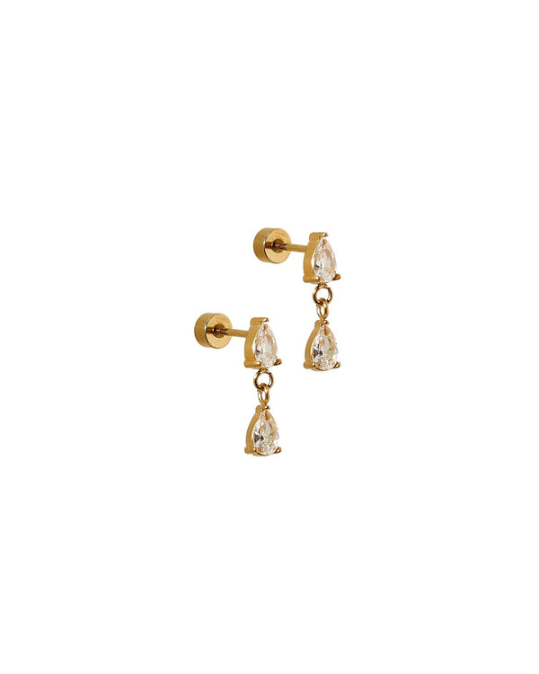 Flatback Screwback Stud Earrings