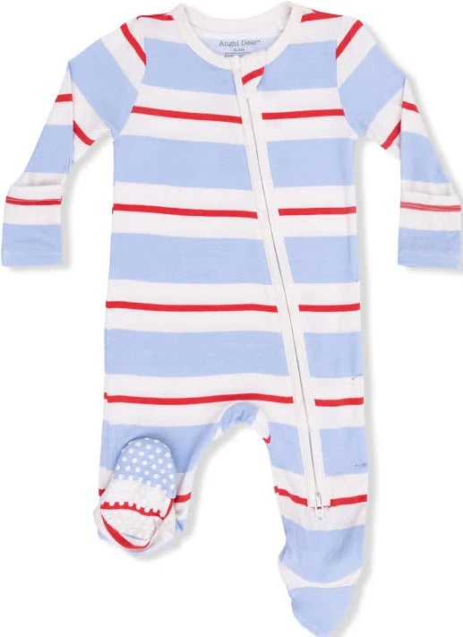 Preppy Rugby 2 Way Zipper Footie