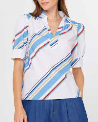 Collar Blouse with Cuffs