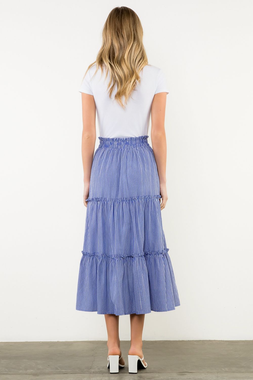 Long striped skirt