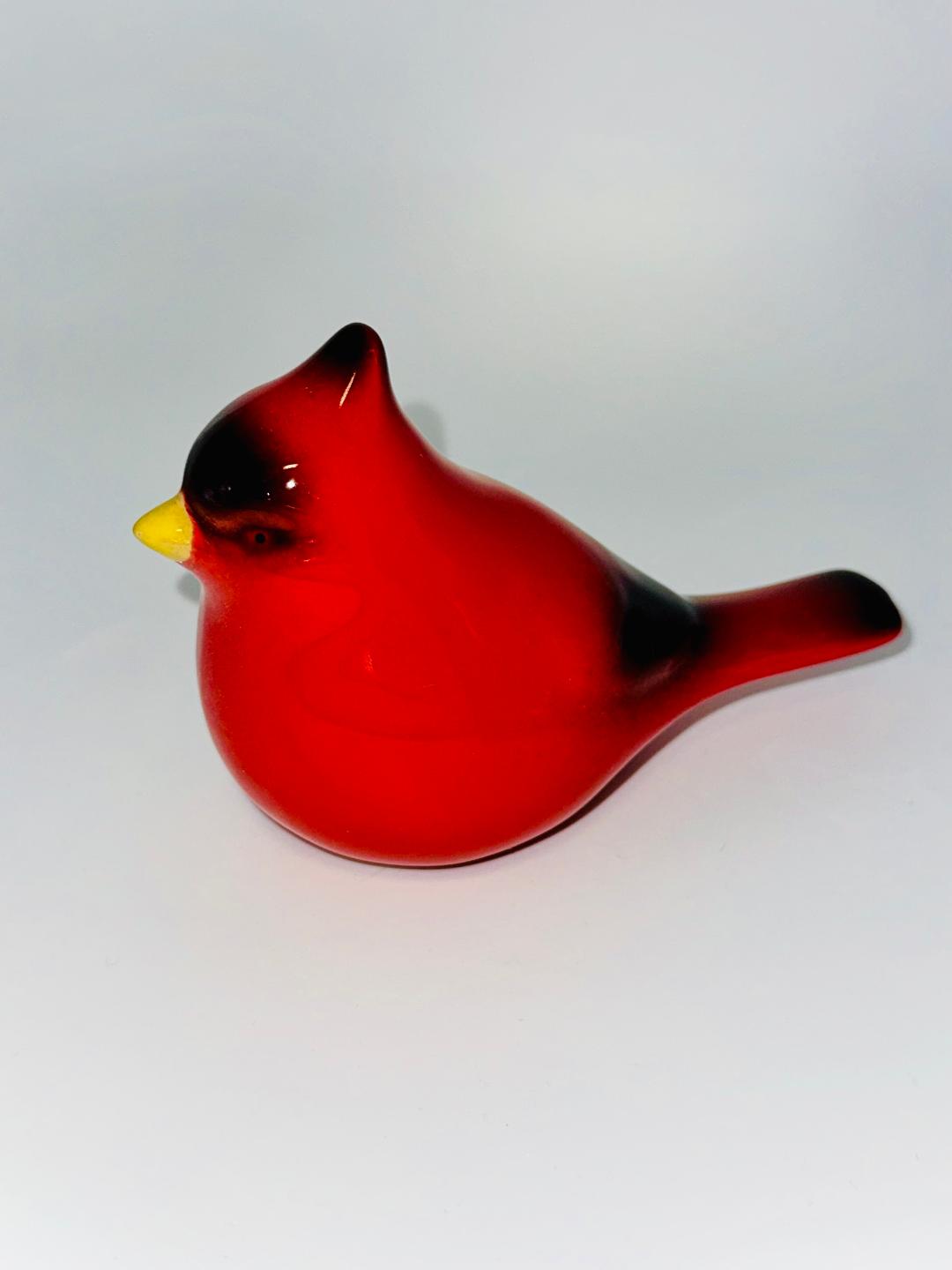 Red Cardinal Hand Painted Sculpture