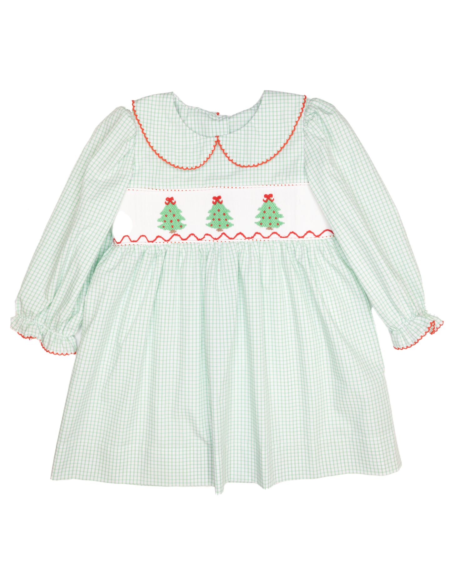 Christmas Tree Smocked Dress