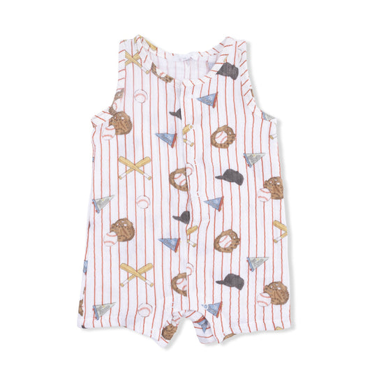Baseball Stripe Romper