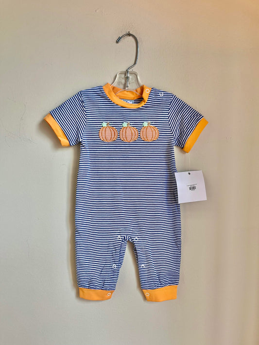 Pumpkin Applique Boys Romper