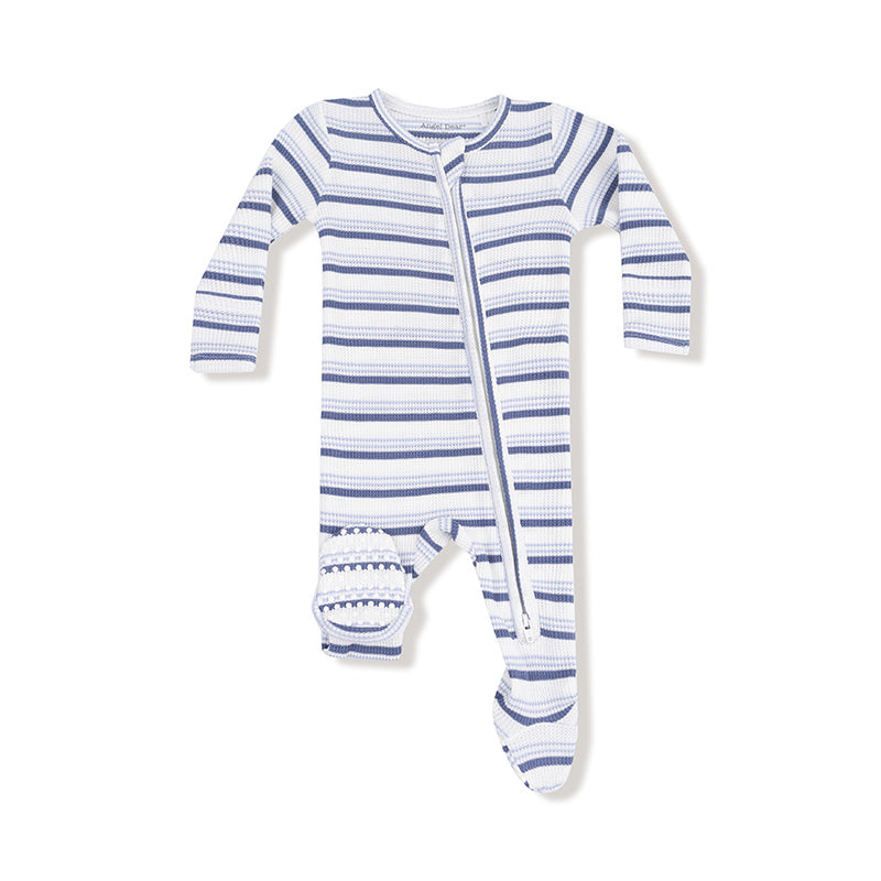 Vintage Blue Stripe Footie