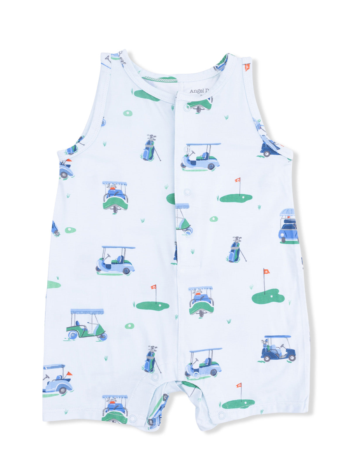 Vintage Golf Carts Blue - Sleeveless Shortie Romper