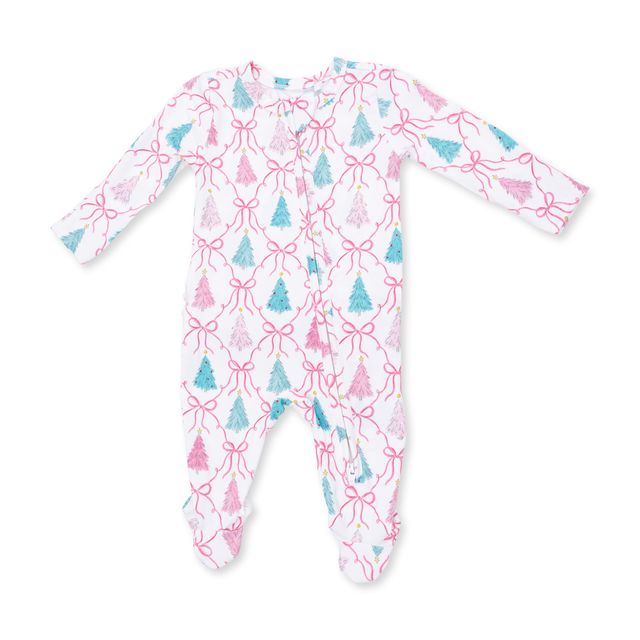 Christmas Tree Bow Footie